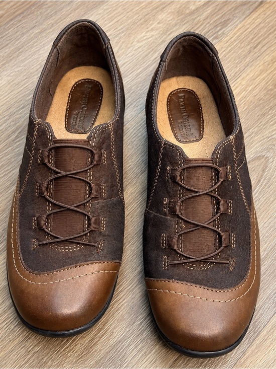 Earth Origins Shoes - Earth Origins Dover Brown Leather Comfort Shoes Women’s 9.5M